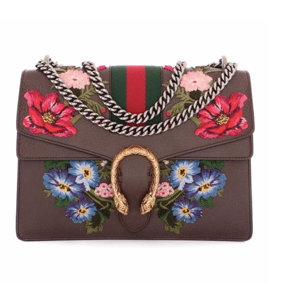 Gucci Handbags - Gucci Medium Embroidered Dionysus Shoulder Bag